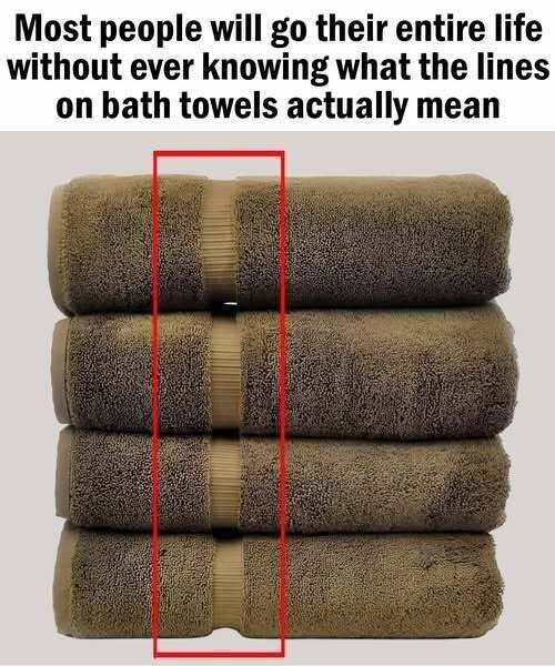 The Real Purpose of Those Lines on Your Towels: A Detail Most People Never Notice